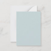 Budget Winter Florals Weduwschap Datum Mini Notitiekaartje (Achterkant)