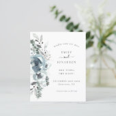 Budget Winter Florals Weduwsdatum (Staand voorkant)