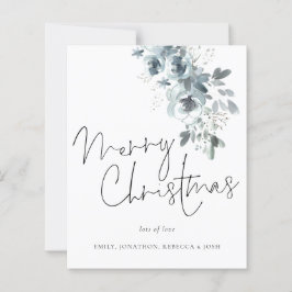 Budget Winter Foliage Merry Kerstmis Kaart