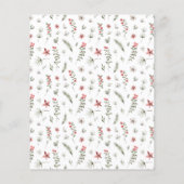 Budget Winter Greenery Rode Bloemen 60ste Verjaard (Achterkant)