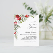 Budget Winter Holly Berry Vrijgezellenfeest Flyer