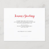 Budget Winter House Real Estate Holiday Card (Achterkant)