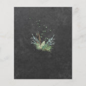 Budget winter natuur-krijtbord trouwuitnodiging flyer (Achterkant)