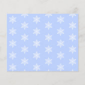 Budget Winter Onederland 1e verjaardagsuitnodiging (Achterkant)