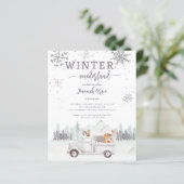 Budget Winter Onederland Eerste Verjaardag Woodlan (Staand voorkant)