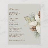 Budget Winter Pine Beige Wedding (Voorkant)