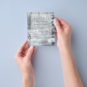 Budget winter sneeuw dennen bos bruiloft uitnodigi flyer (Hand)