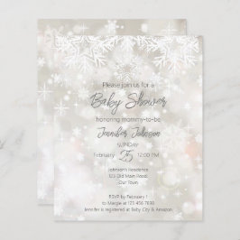 Budget Winter sneeuwpastelkleuren baby shower