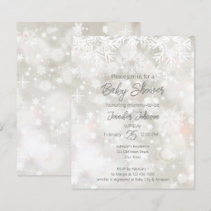 Budget Winter sneeuwpastelkleuren baby shower