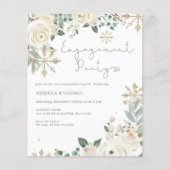 Budget Winter Snowflake Floral Verloving (Voorkant)