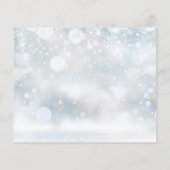 Budget Winter Snowflakes Foto Weddenschap (Achterkant)