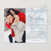 Budget Winter Snowflakes Foto Weddenschap (Voorkant)