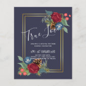 BUDGET Winter Weddenschap Burgundy Blauwgroen Blue (Voorkant)