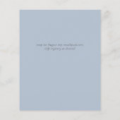 BUDGET Winter Weddenschap Burgundy Blauwgroen Blue Flyer (Achterkant)