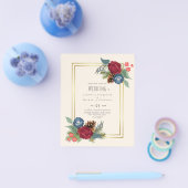 BUDGET Winter Weddenschap Burgundy Blauwgroen Blue Flyer (Enkel)