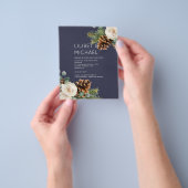 BUDGET Winter Weddenschap Eucalyptus Greenery Roze Flyer (Hand)