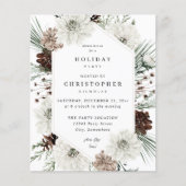 Budget Winter White Floral & Pine XMas of Holiday (Voorkant)