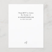 Budget Winter White Floral & Pine XMas of Holiday Flyer (Achterkant)