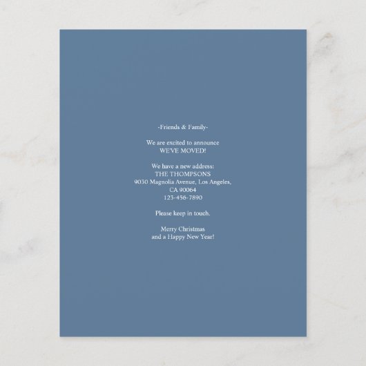 BUDGET Winter Witte Kerstdeur Nieuw Huis Verhuizen (Achterkant)