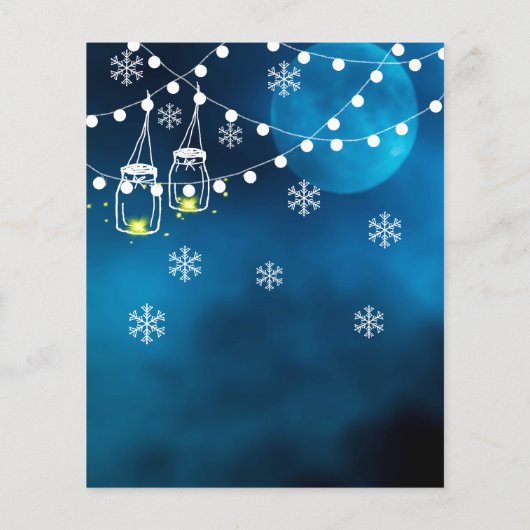 Budget Winter wonderland blauwe maan (Achterkant)