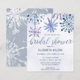 Budget Winter Wonderland Bridal Shower Uitnodiging