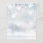 Budget Winter Wonderland Trouwuitnodiging (Achterkant)