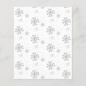 Budget Winter Woodland Baby shower Uitnodiging (Achterkant)