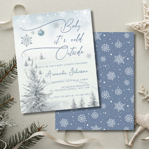 Budget Winter zijn koude buiten Boy Baby shower