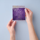 BUDGET Wisteria Floral Lace VRIJGEZELLENFEEST INVI Flyer (Hand)