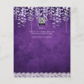 BUDGET Wisteria Floral Lace VRIJGEZELLENFEEST INVI Flyer (Achterkant)