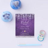 BUDGET Wisteria Floral Lace VRIJGEZELLENFEEST INVI Flyer (Enkel)