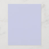 Budget Wit Blauw Bloemenboog 70e Verjaardag Uitnod (Achterkant)