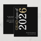 Budget Wit Goud Tekst 2025 Afstudeerder Aankondigi (Voorkant / Achterkant)