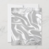 Budget Wit Grijs Zilver Agate Witte Zijde Huwelijk (Achterkant)
