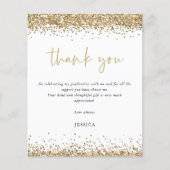 Budget witgouden glitter 2024 Afstuderen Bedankt (Voorkant)