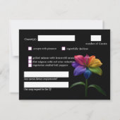 🌈 Budget with menu RSVP Technicolor Love  (Achterkant)