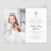 Budget Witte Bloemstuk Foto Eerste Communie (Voorkant)