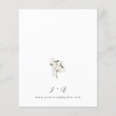 Budget Witte Boho Bloem Bruiloft V3 LN (Achterkant)