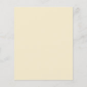 Budget witte florale moderne boho bruiloft uitnodi (Achterkant)