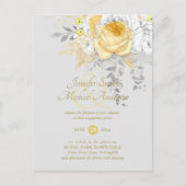 Budget Witte Gouden Rozen Glitter Folie Ampersand Briefkaart (Voorkant)