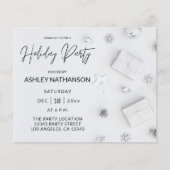 Budget Witte Granaam Kerstfeest Party Flyer (Voorkant)