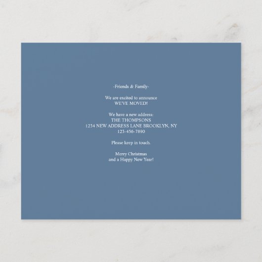 BUDGET Witte Kerst Deur Nieuwe Home Foto Verhuizen (Achterkant)