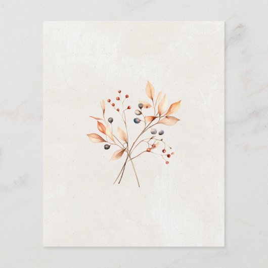 BUDGET Witte Pompoen 100e verjaardag Uitnodiging (Achterkant)