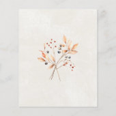 BUDGET Witte Pompoen 50e verjaardag uitnodiging (Achterkant)