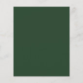 Budget Witte Roos & Groene Baby Shower Uitnodiging (Achterkant)