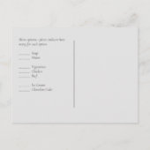 BUDGET Witte Rozen Boeket Bloemige Bruiloft Briefkaart (Achterkant)