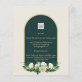 BUDGET Witte Rozen Bosgroene Winter Huwelijks INV (Achterkant)