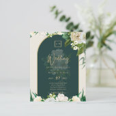 BUDGET Witte Rozen Bosgroene Winter Huwelijksuitno (Staand voorkant)