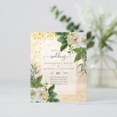 BUDGET WITTE ROZEN Uitnodigingen TROUWHUISSTIJL (Staand voorkant)