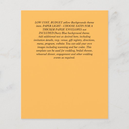 BUDGET WITTE ROZEN Uitnodigingen TROUWHUISSTIJL Flyer (Achterkant)